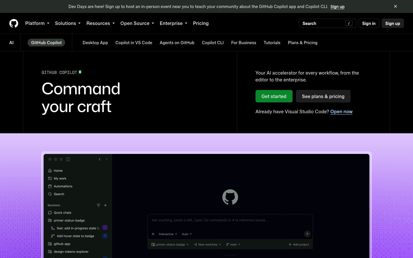 GitHub Copilot preview