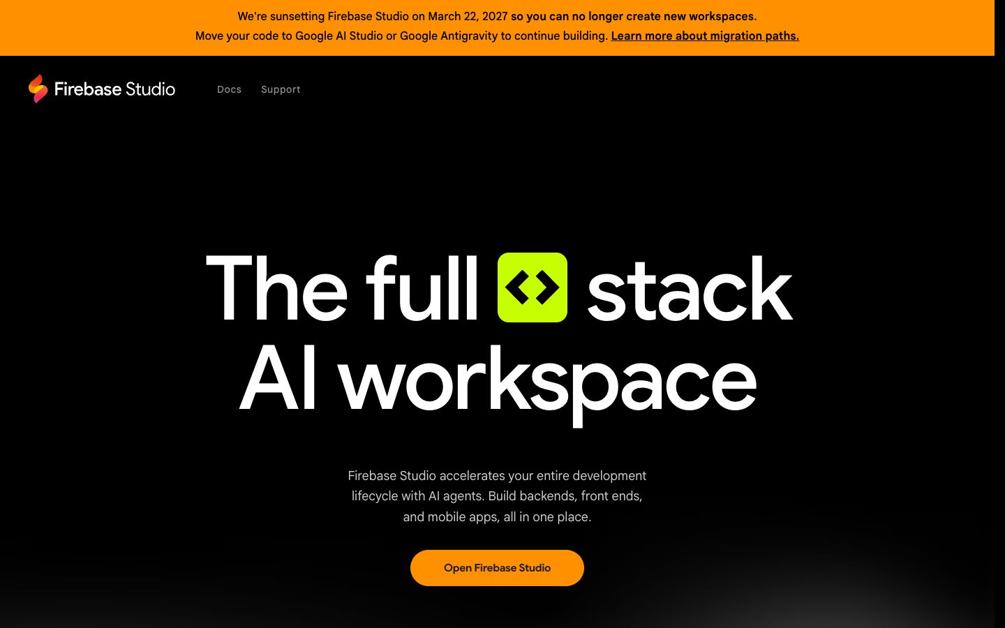 Firebase Studio — Screenshots 1