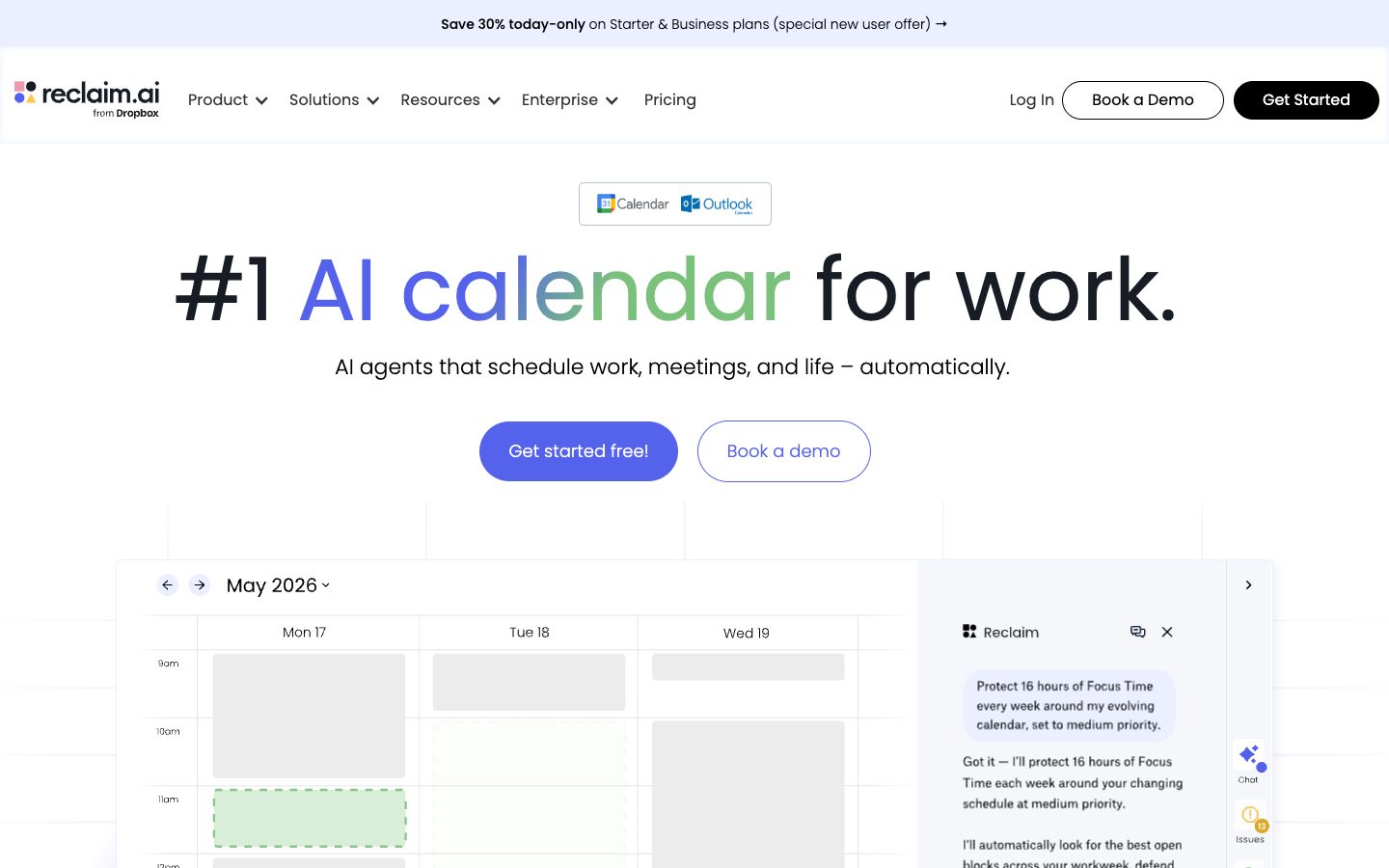 Reclaim.ai preview