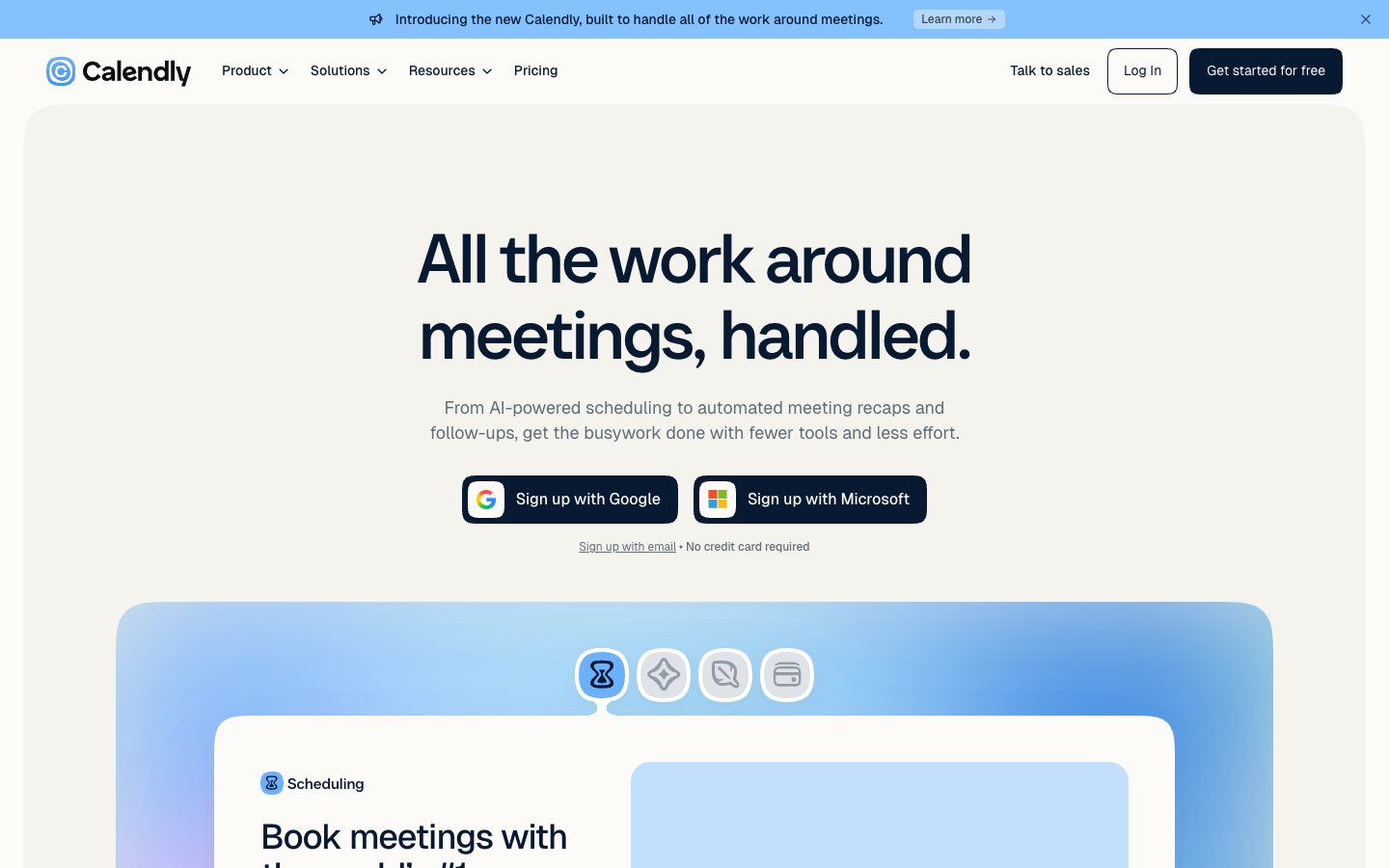 Calendly AI preview