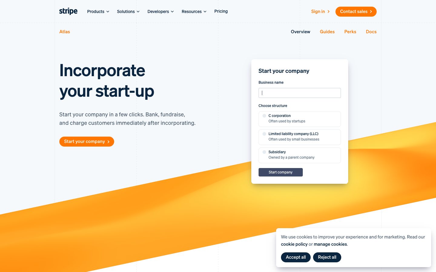 Stripe Atlas — 截图 1