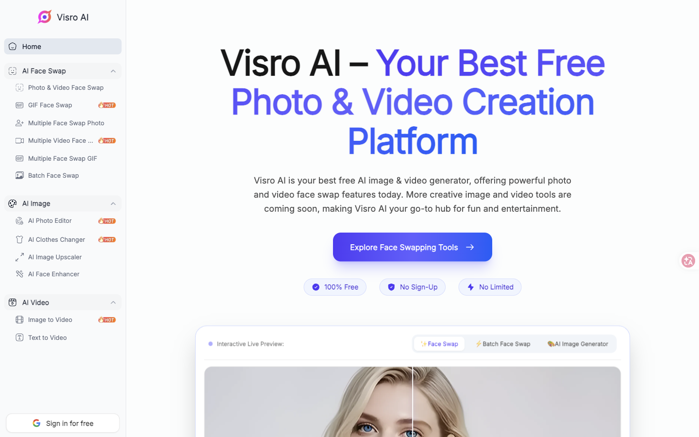 Visro AI — 截图 1