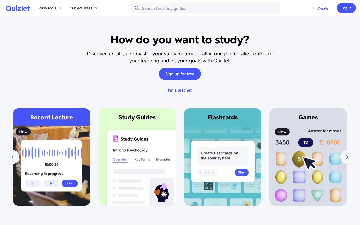 Quizlet AI preview