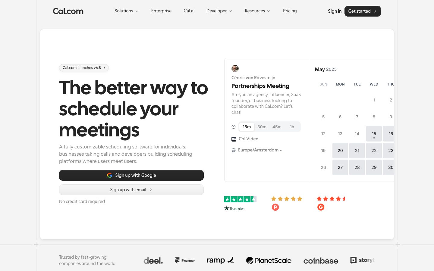 Cal.com preview