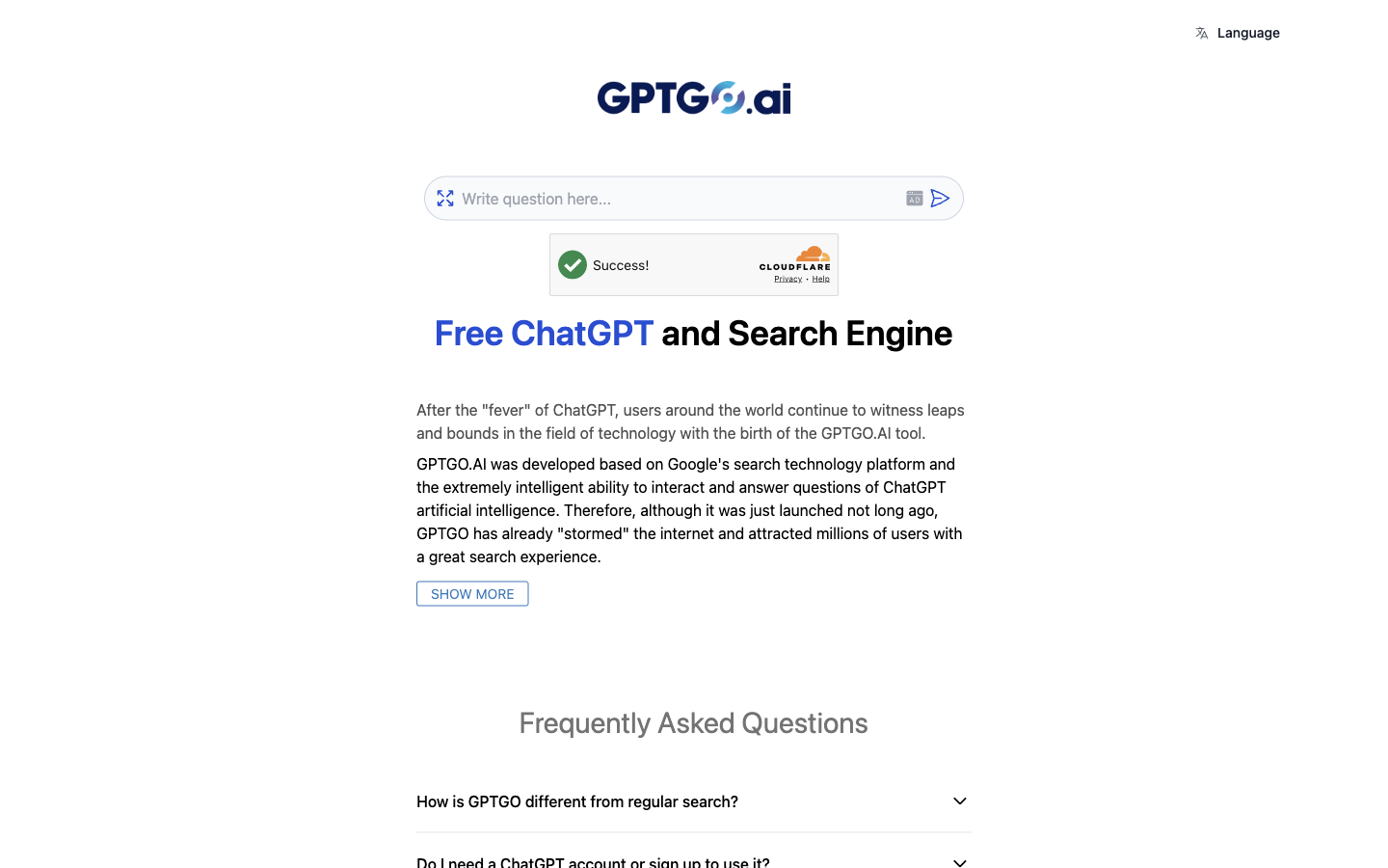 GPTGO.ai preview