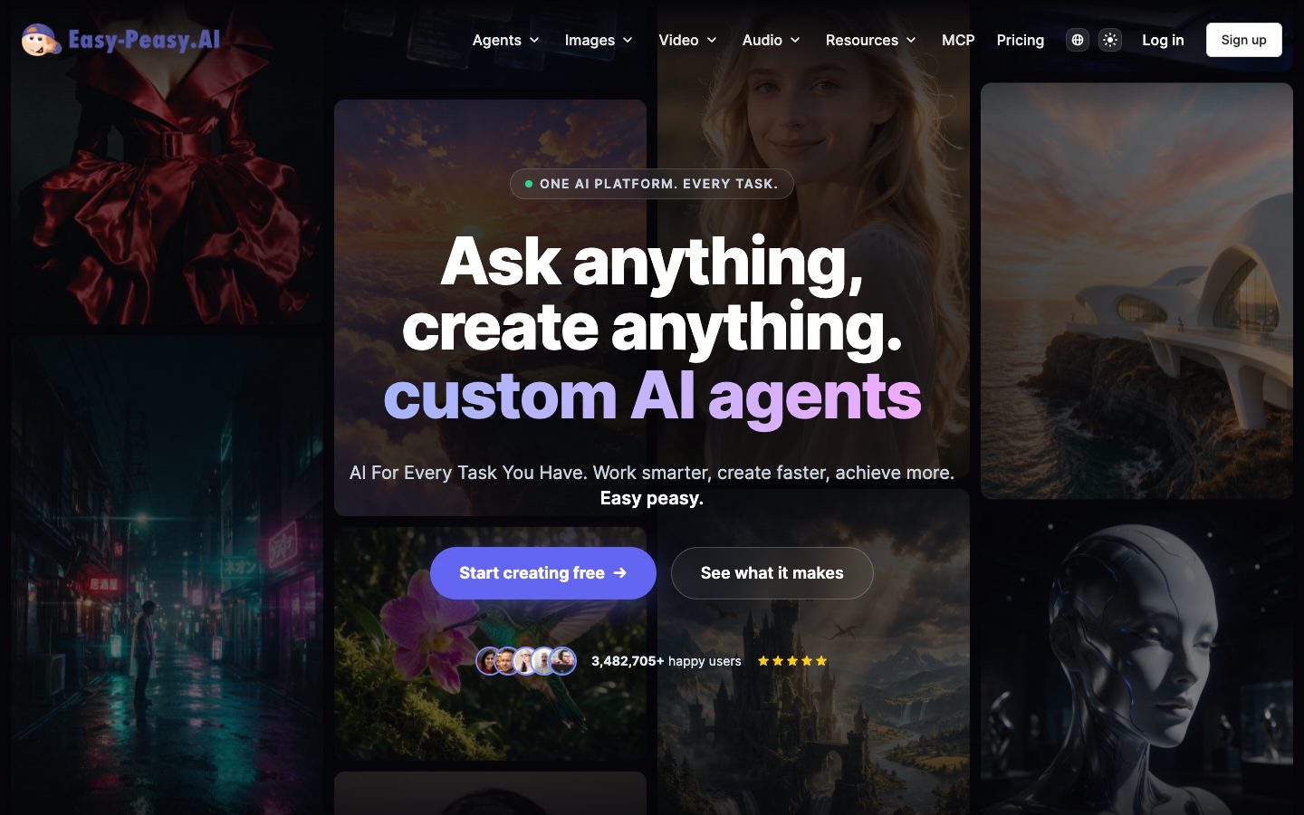 Easy-Peasy.AI preview