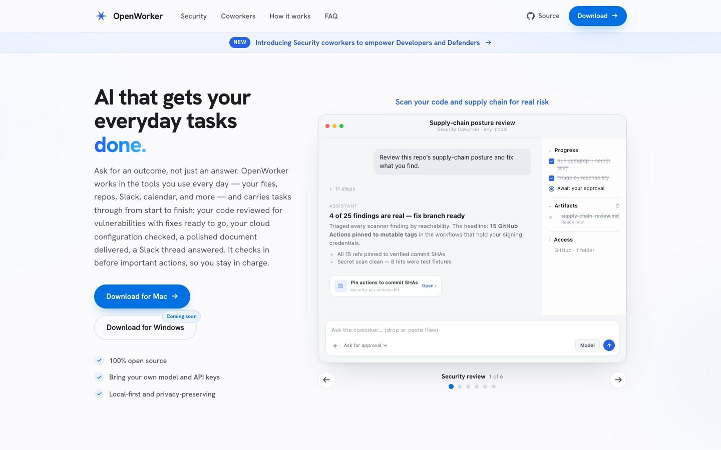 OpenWorker — Screenshots 1