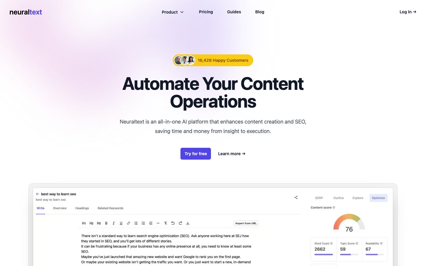 Neuraltext preview