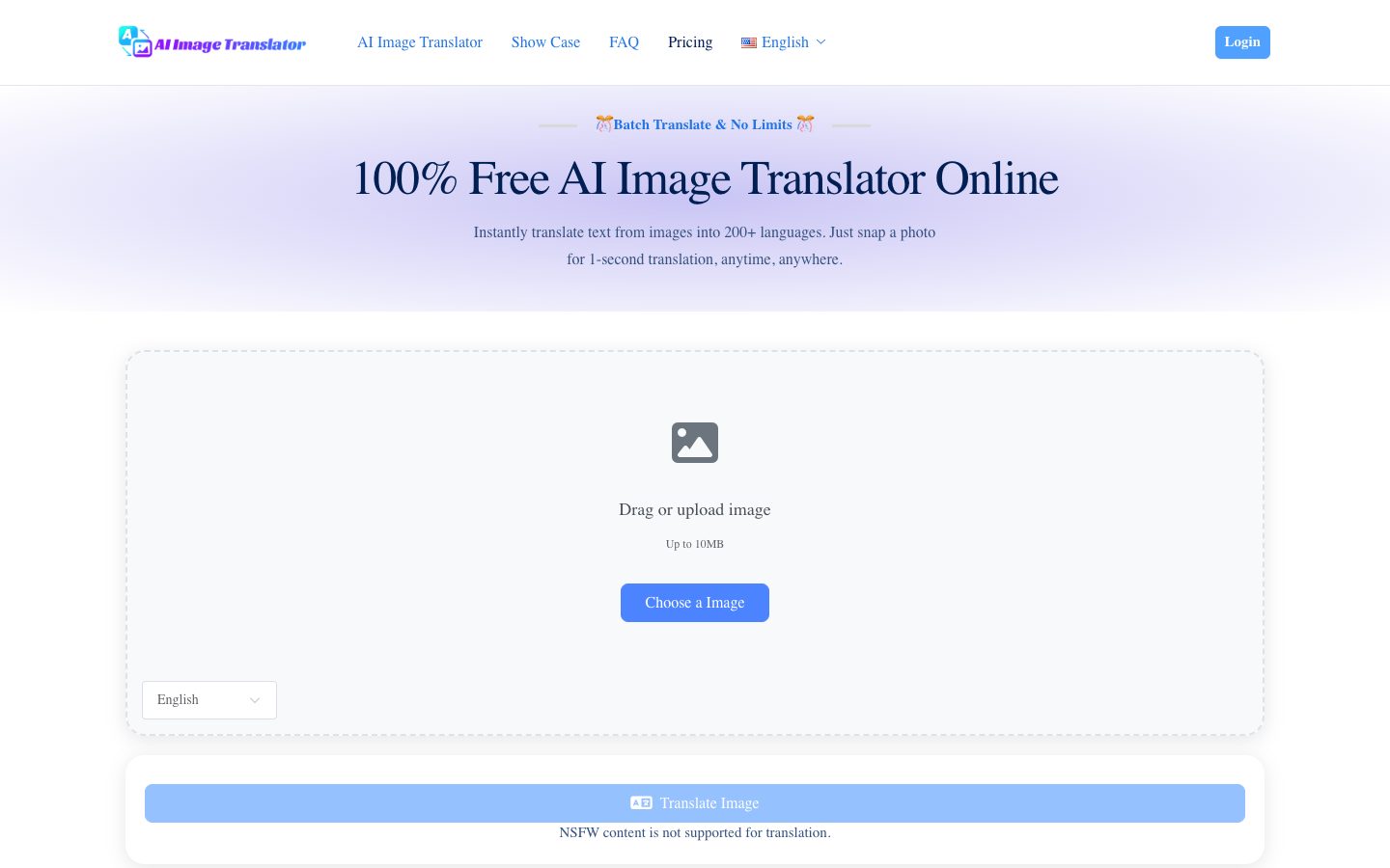 AI Image Translator preview