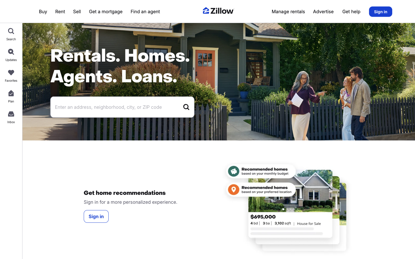 Zillow Zestimate preview