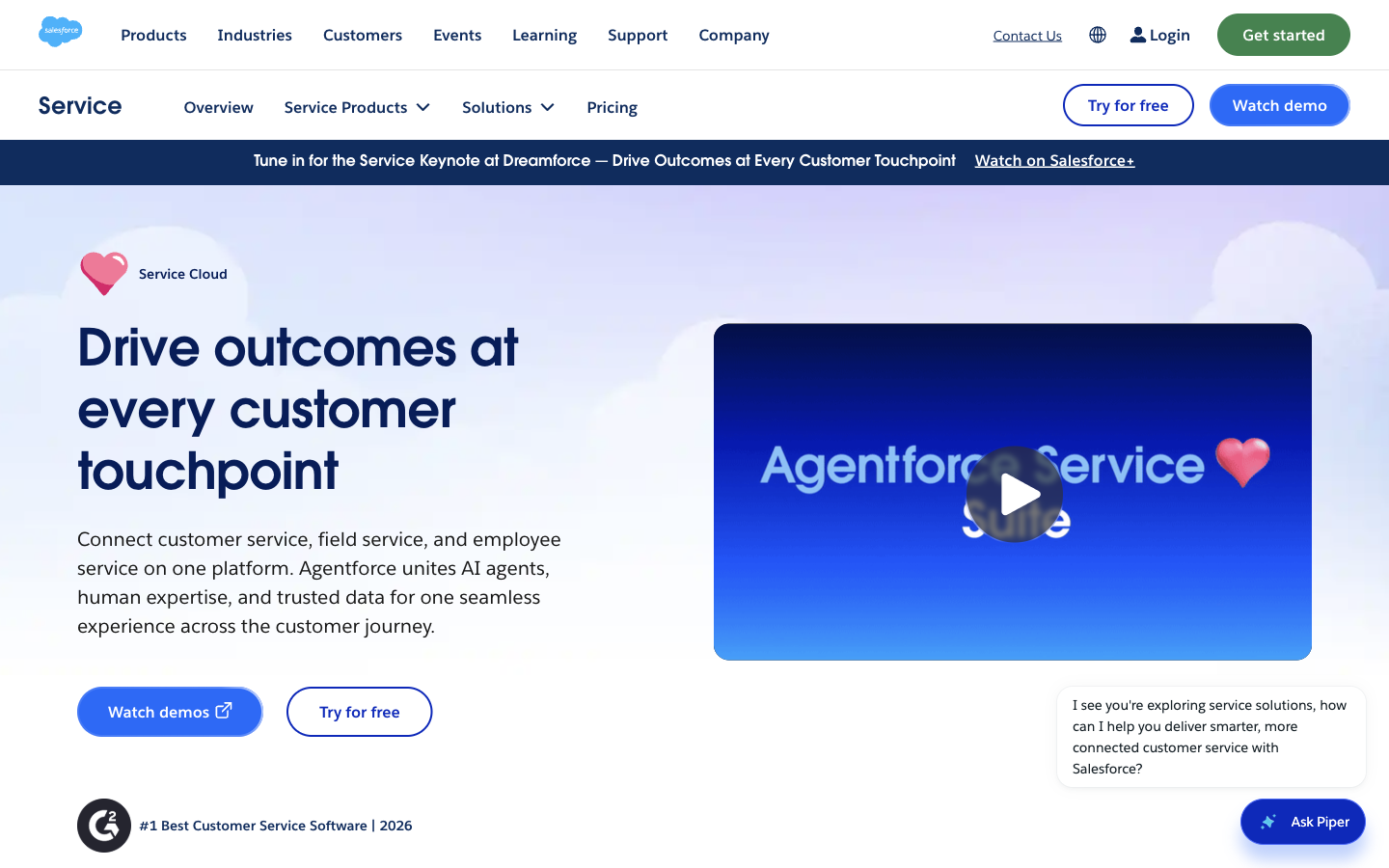 Salesforce Service Cloud preview