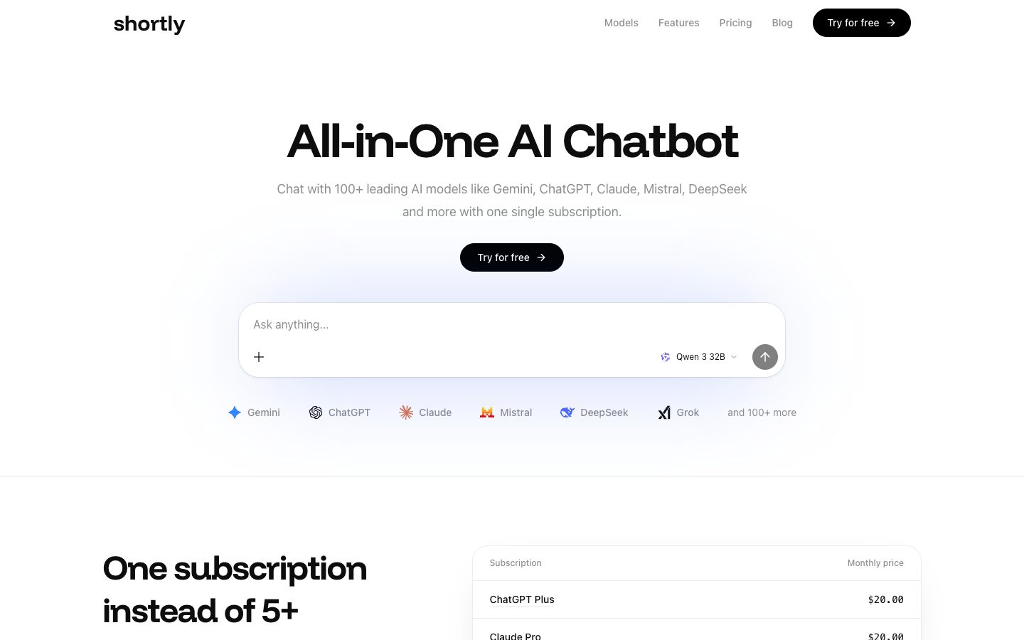 ShortlyAI preview