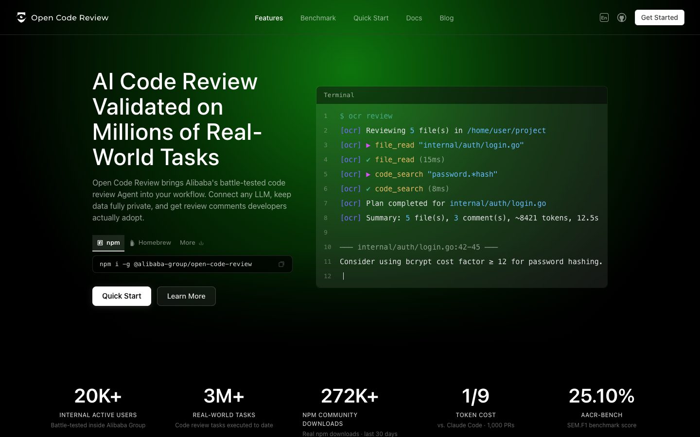 Open Code Review — Screenshots 1