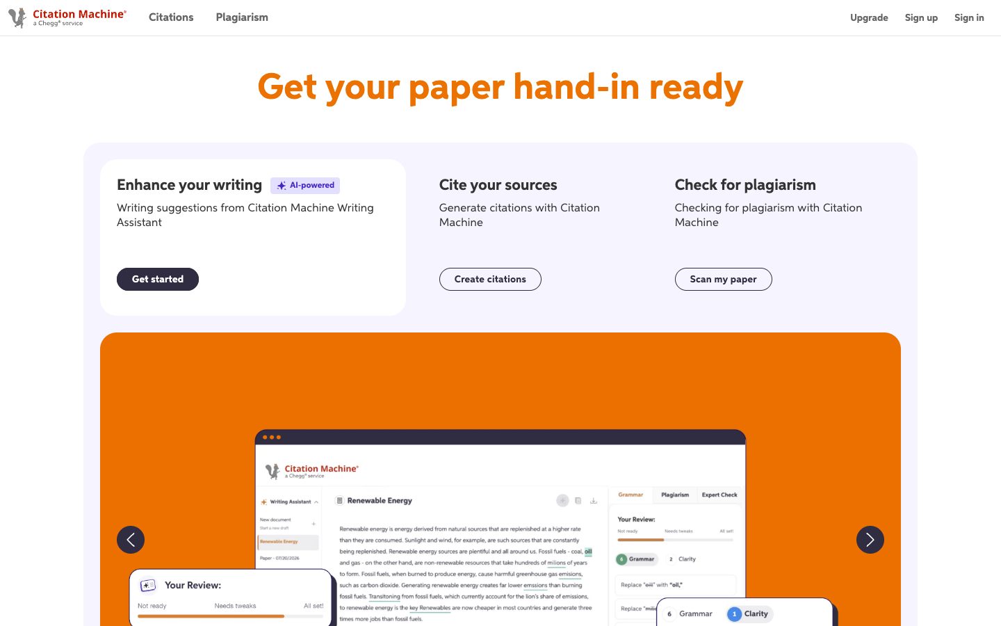Citation Machine preview