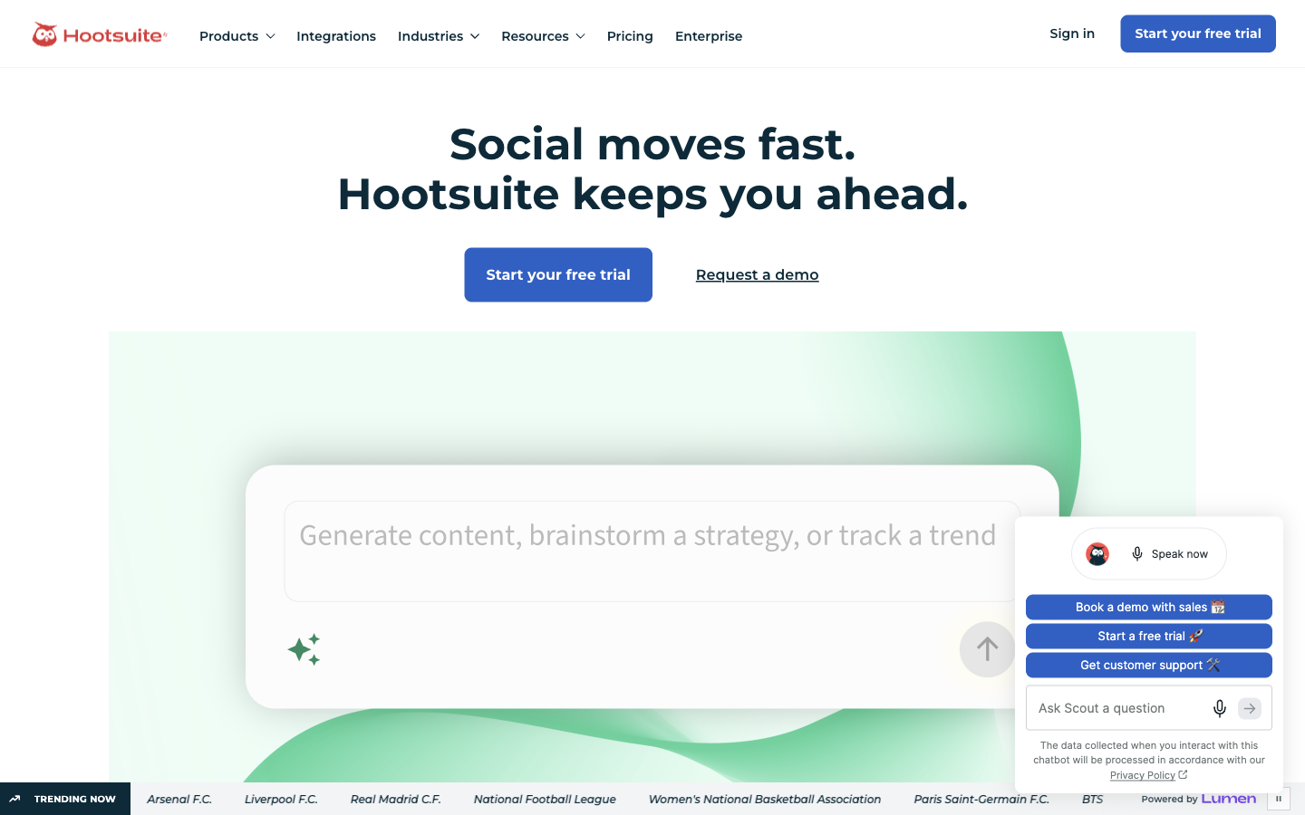 Hootsuite preview