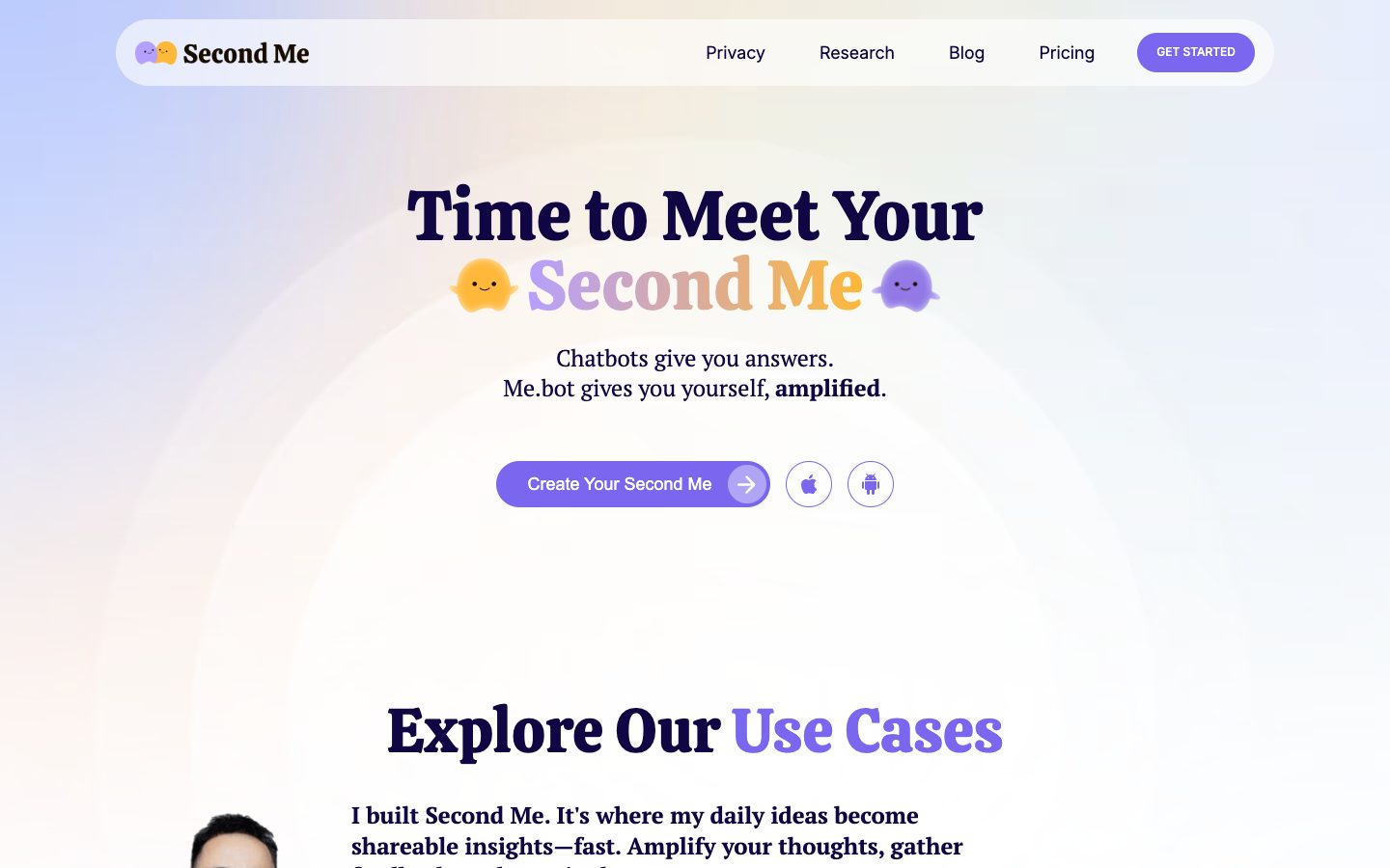 Second Me (Me.bot) preview