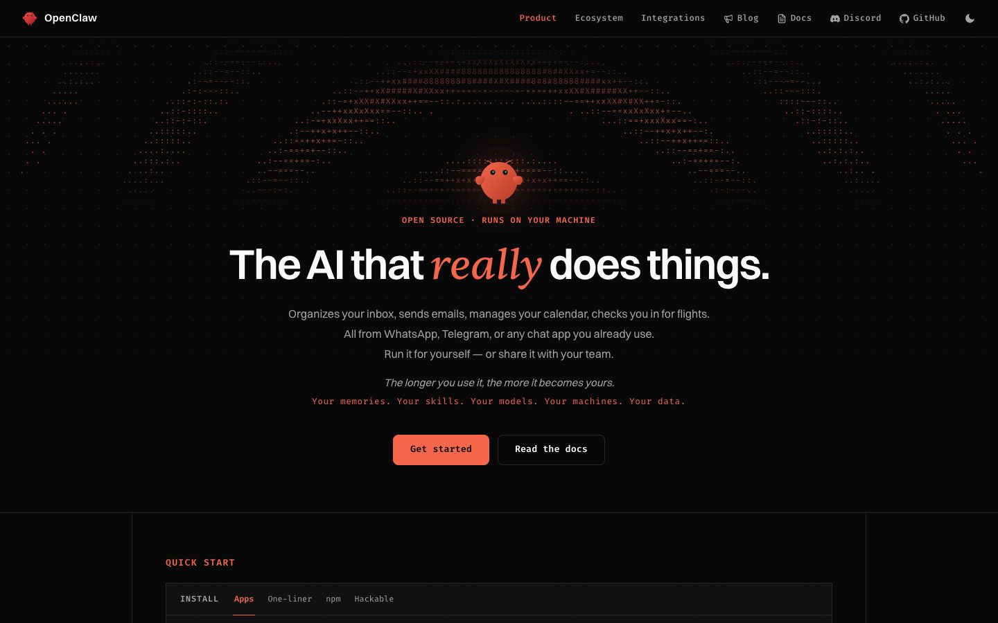OpenClaw — Screenshots 1